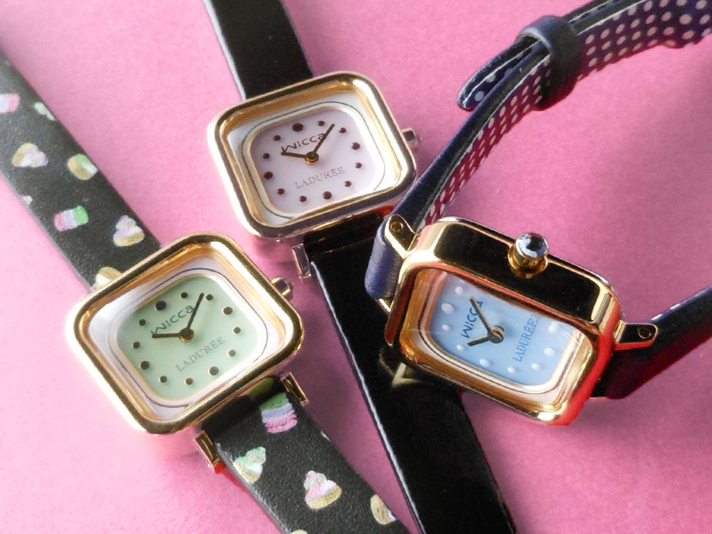 【翌日発送】wicca × LADUREE コラボ限定モデル 腕時計