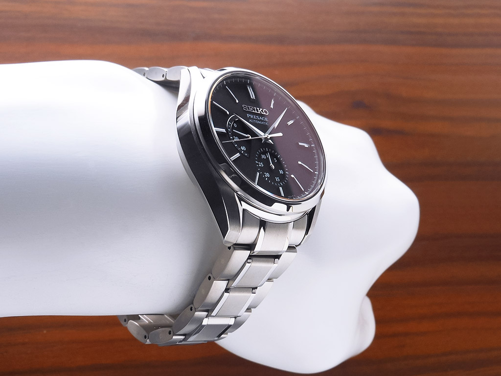 SEIKO セイコー プレザージュ プレステージライン メカニカル 自動巻き メンズ 腕時計 チタン 黒文字盤 SARW043 / 6R27-00H0